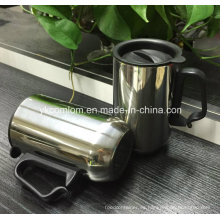 Taza de café de viaje de acero inoxidable con mango (CL1C-M102)